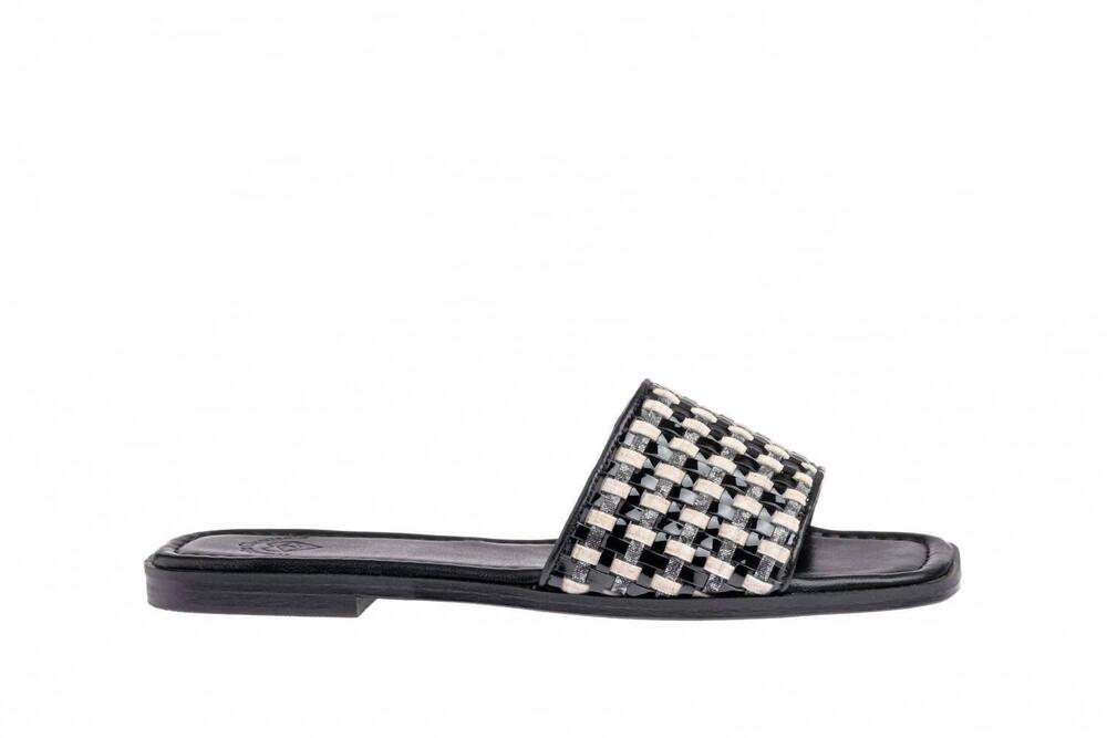 NEW MARIETTA CHROUSALA women's eucharis flat sandals in black